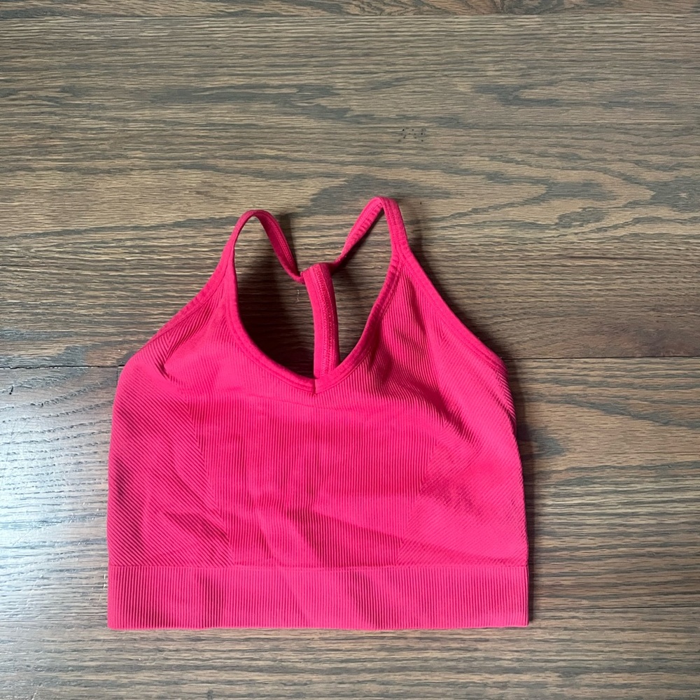 Spiritual Gangster Pink Ribbed Bralette